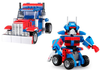 CaDA Tech Optimus Robot 2in1 - Pull Back - 251-Piece - 9cm Long