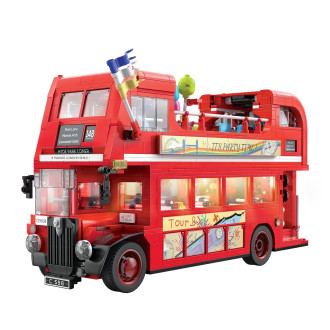 CaDA Tech London Vintage Tour Bus - 1770-Piece - 34cm Long