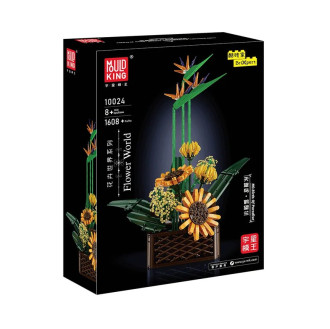 Mould King Birds of Paradise Flower Bouquet - 1608 Pieces - 48cm tall