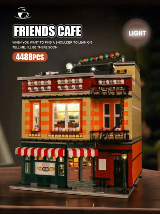 Mould King Friends Cafe & Big Bang Theory Apartment - 4488 pcs - 32cm tall