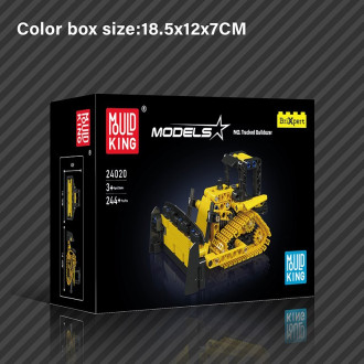 Mould King Tech Mini Tracked Bulldozer - 244 Pieces - 14cm long