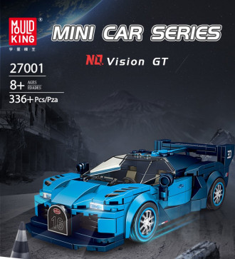 Mould King Famous Cars Bugatti Vision GT - 336 Pieces - 16cm long