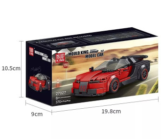 Mould King Famous Cars Bugatti Veyron - 370 Pieces - 16cm long
