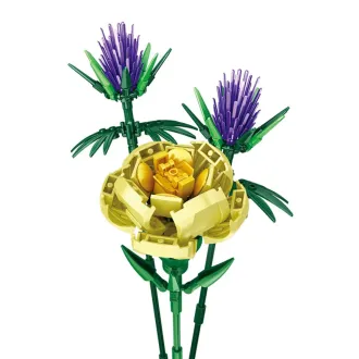 Panlos Flower Bouquet Building Blocks (161pcs) - Carnation - 43cm Tall