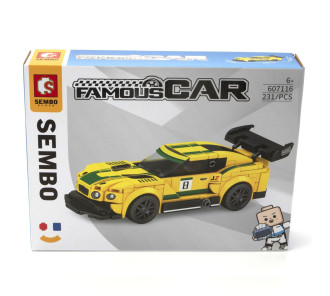 Sembo Famous Cars Bentley Continental GT3 - 231 pieces (16cm Long)